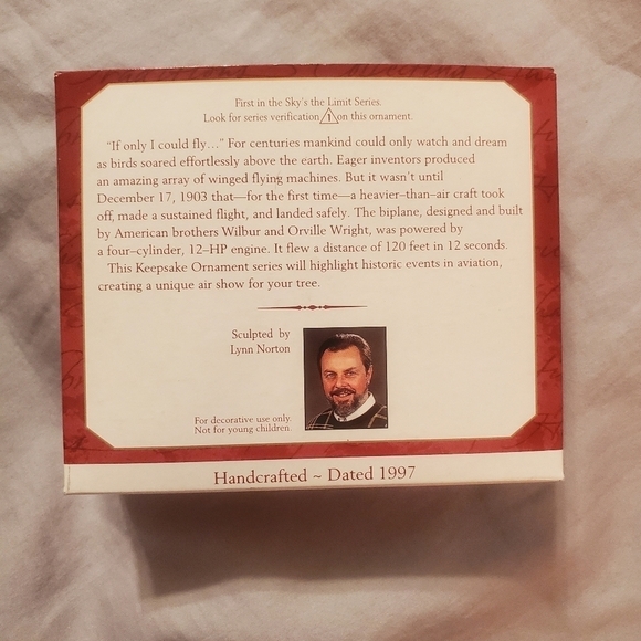 HALLMARK Keepsake The Flight at Kitty Hawk Sky's the Limit Ornament - Picture 2 of 4